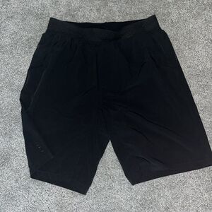 PrAna men’s 10” inseam Black Hiking Yoga gym work out Shorts 32-36 waist Large